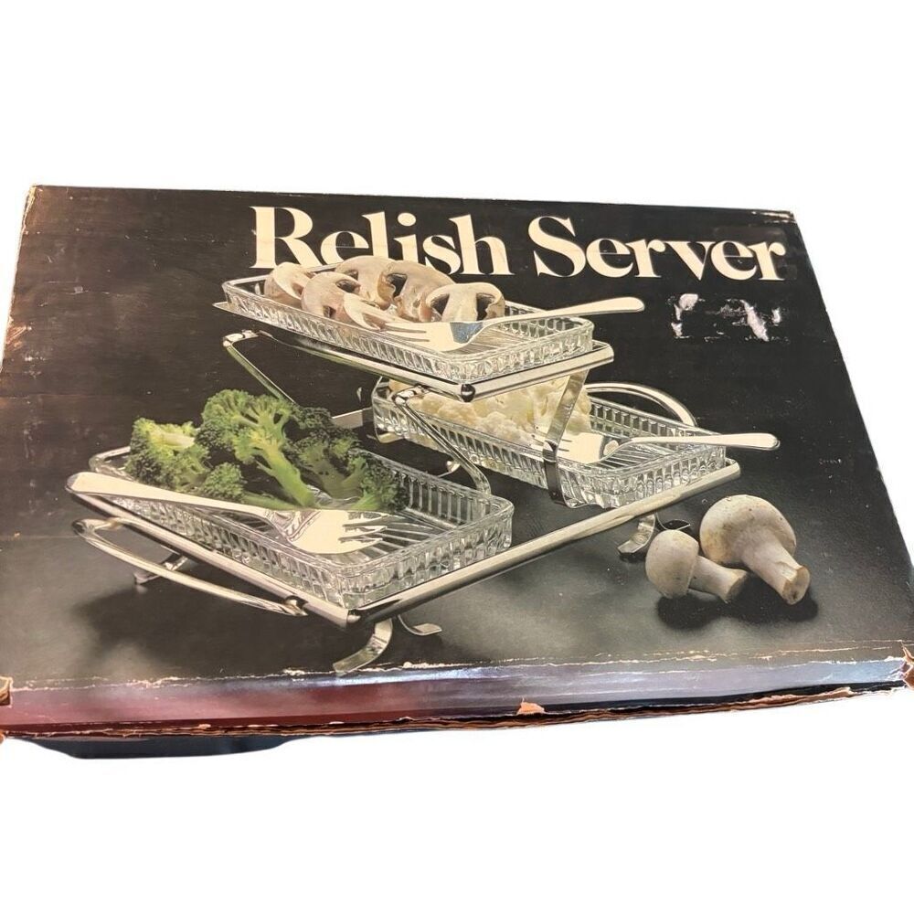 Leonard Silver Vintage Silverplated Relish Server